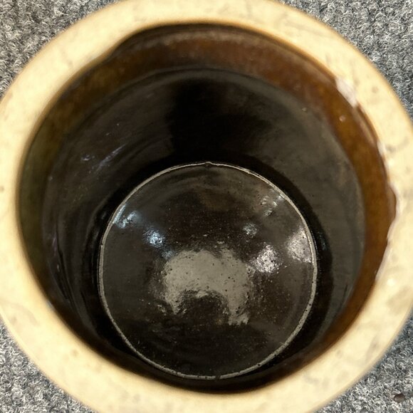 Vintage 90s Pottery Crock Stoneware Sardis OH 1996 on Bottom Cottage House - Picture 4 of 9